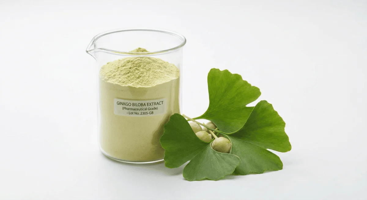 Ginkgo Biloba Extract — concept illustration, not a batch sample